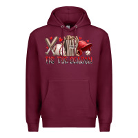 Burgundy tis the season baseball Premium Hoodie - RacoonDesign