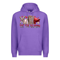Purple tis the season baseball Premium Hoodie - RacoonDesign
