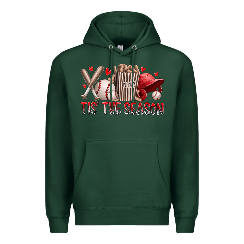 Tis The Season Baseball Premium Hoodie by RacoonDesign | Teevron