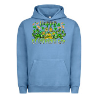 Pigment Pebble Blue heppy st. patricks day Urban Hoodie - RacoonDesign