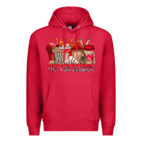 Cardinal tis the season Premium Hoodie - RacoonDesign