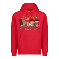 Red tis the season Premium Hoodie - RacoonDesign