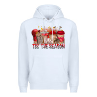 White tis the season Premium Hoodie - RacoonDesign