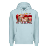 Blue Mist tis the season Premium Hoodie - RacoonDesign