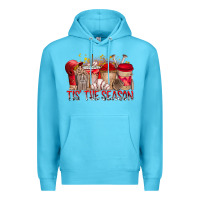 Ocean Blue tis the season Premium Hoodie - RacoonDesign