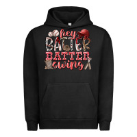 Pigment Black hey batter batter swing Urban Hoodie - RacoonDesign