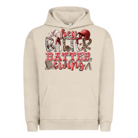 Pigment French Oak hey batter batter swing Urban Hoodie - RacoonDesign