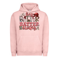 Pigment Salmon hey batter batter swing Urban Hoodie - RacoonDesign