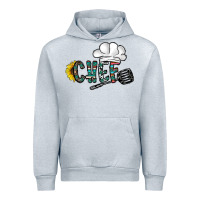 Heather Grey chef Urban Hoodie - CowhideDigitalArt