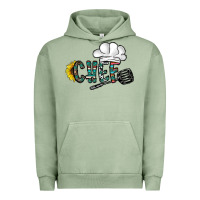 Pigment Oil Green chef Urban Hoodie - CowhideDigitalArt