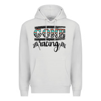 Dove Grey goneracing Premium Hoodie - CowhideDigitalArt