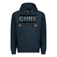 Navy goneracing Premium Hoodie - CowhideDigitalArt