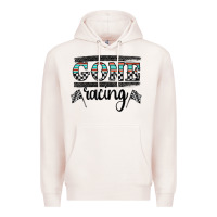 Pale Pink goneracing Premium Hoodie - CowhideDigitalArt