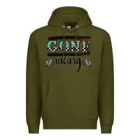 Army Green goneracing Premium Hoodie - CowhideDigitalArt