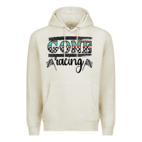 Oatmeal Heather goneracing Premium Hoodie - CowhideDigitalArt