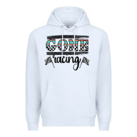 White goneracing Premium Hoodie - CowhideDigitalArt