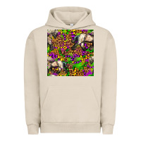 Pigment French Oak mardi gras leopard horse seamless pattern Urban Hoodie - FaDigitalArtStudio