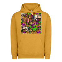 Pigment Peanut Butter mardi gras leopard horse seamless pattern Urban Hoodie - FaDigitalArtStudio