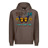 Coffee keep calm dream on Premium Hoodie - CowhideDigitalArt