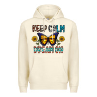 Sandshell keep calm dream on Premium Hoodie - CowhideDigitalArt