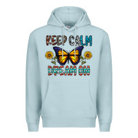 Blue Mist keep calm dream on Premium Hoodie - CowhideDigitalArt