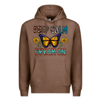 Chestnut keep calm dream on Premium Hoodie - CowhideDigitalArt