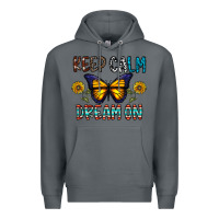 Rock keep calm dream on Premium Hoodie - CowhideDigitalArt