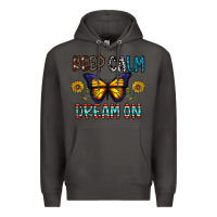 Smoke keep calm dream on Premium Hoodie - CowhideDigitalArt