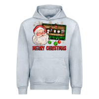 Heather Grey Merry christmas santa cassette Urban Hoodie - FaDigitalArtStudio