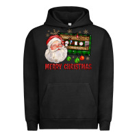 Pigment Black Merry christmas santa cassette Urban Hoodie - FaDigitalArtStudio