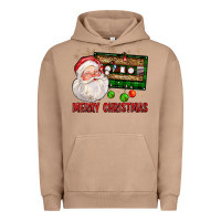 Pigment Burro Merry christmas santa cassette Urban Hoodie - FaDigitalArtStudio