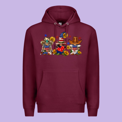 American Gnomes Premium Hoodie Designed By Fadigitalartstudio