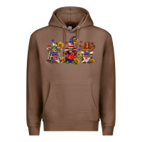 Chestnut american gnomes Premium Hoodie - FaDigitalArtStudio