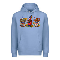 Colony Blue american gnomes Premium Hoodie - FaDigitalArtStudio
