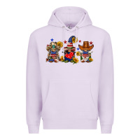 Lilac american gnomes Premium Hoodie - FaDigitalArtStudio