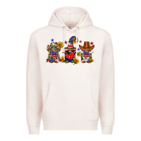 Pale Pink american gnomes Premium Hoodie - FaDigitalArtStudio