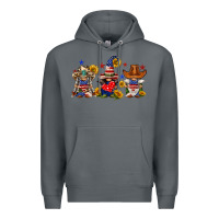 Rock american gnomes Premium Hoodie - FaDigitalArtStudio