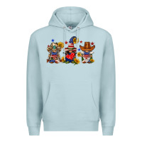 Blue Mist american gnomes Premium Hoodie - FaDigitalArtStudio