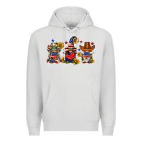 Dove Grey american gnomes Premium Hoodie - FaDigitalArtStudio