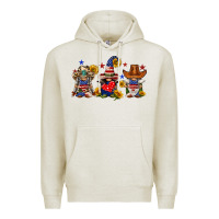 Oatmeal Heather american gnomes Premium Hoodie - FaDigitalArtStudio