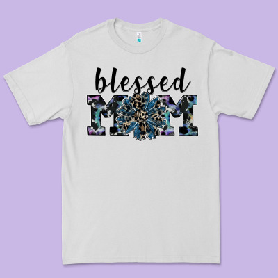 Blessed Mom Premium Tee Designed By Sublimationcraftshop
