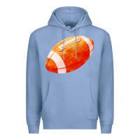 Colony Blue american football  pigskin  gridiron football Premium Hoodie - FaDigitalArtStudio