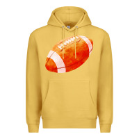 Antique Gold american football  pigskin  gridiron football Premium Hoodie - FaDigitalArtStudio