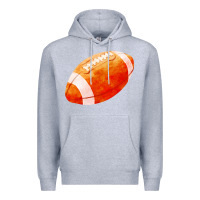 Heather Grey american football  pigskin  gridiron football Premium Hoodie - FaDigitalArtStudio