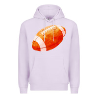 Lilac american football  pigskin  gridiron football Premium Hoodie - FaDigitalArtStudio