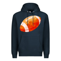 Navy american football  pigskin  gridiron football Premium Hoodie - FaDigitalArtStudio