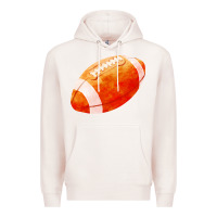 Pale Pink american football  pigskin  gridiron football Premium Hoodie - FaDigitalArtStudio