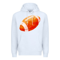 White american football  pigskin  gridiron football Premium Hoodie - FaDigitalArtStudio