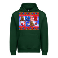 Forest Green america thunderbolt Urban Hoodie - HRA Design Shop