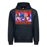 Navy america thunderbolt Urban Hoodie - HRA Design Shop